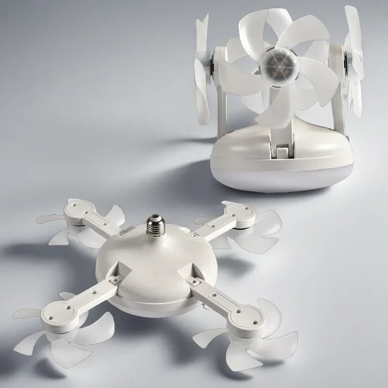Drone Ceiling Fan Light with Remote & E27 LED