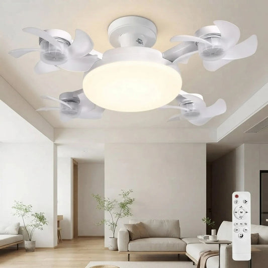 Drone Ceiling Fan Light with Remote & E27 LED