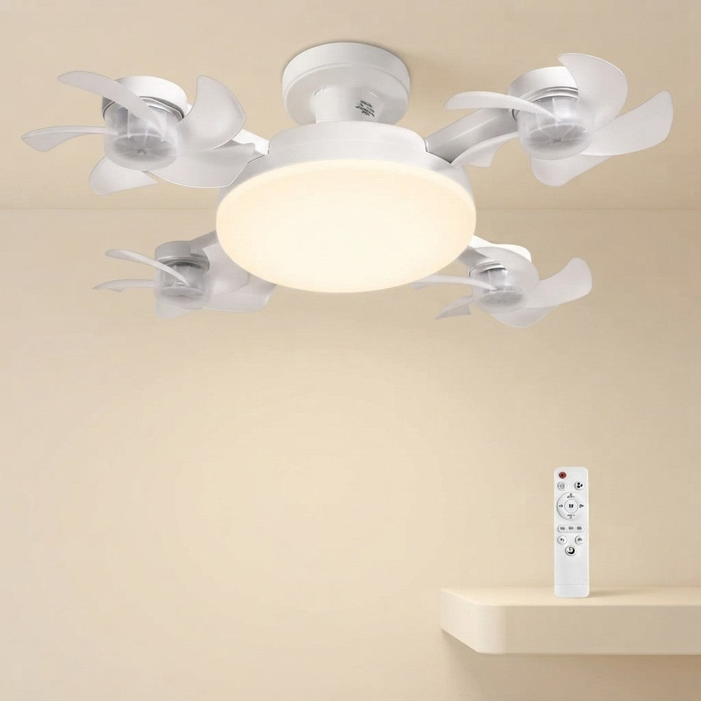 Drone Ceiling Fan Light with Remote & E27 LED